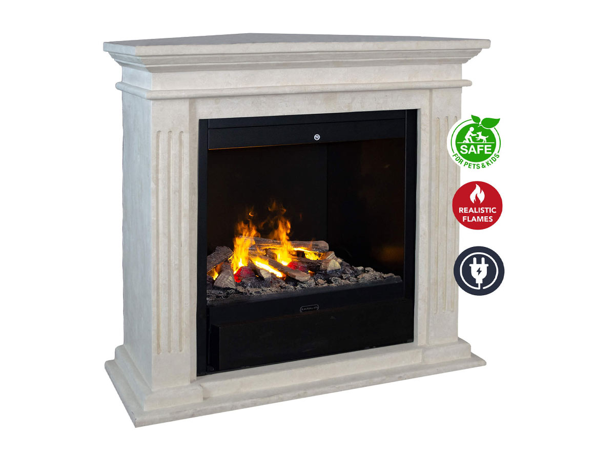 Vgradni električni kamin Albany