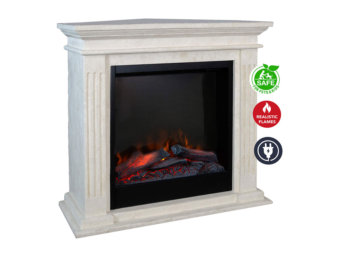 Vgradni električni kamin Levico