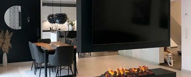 električni kamin - vgradni