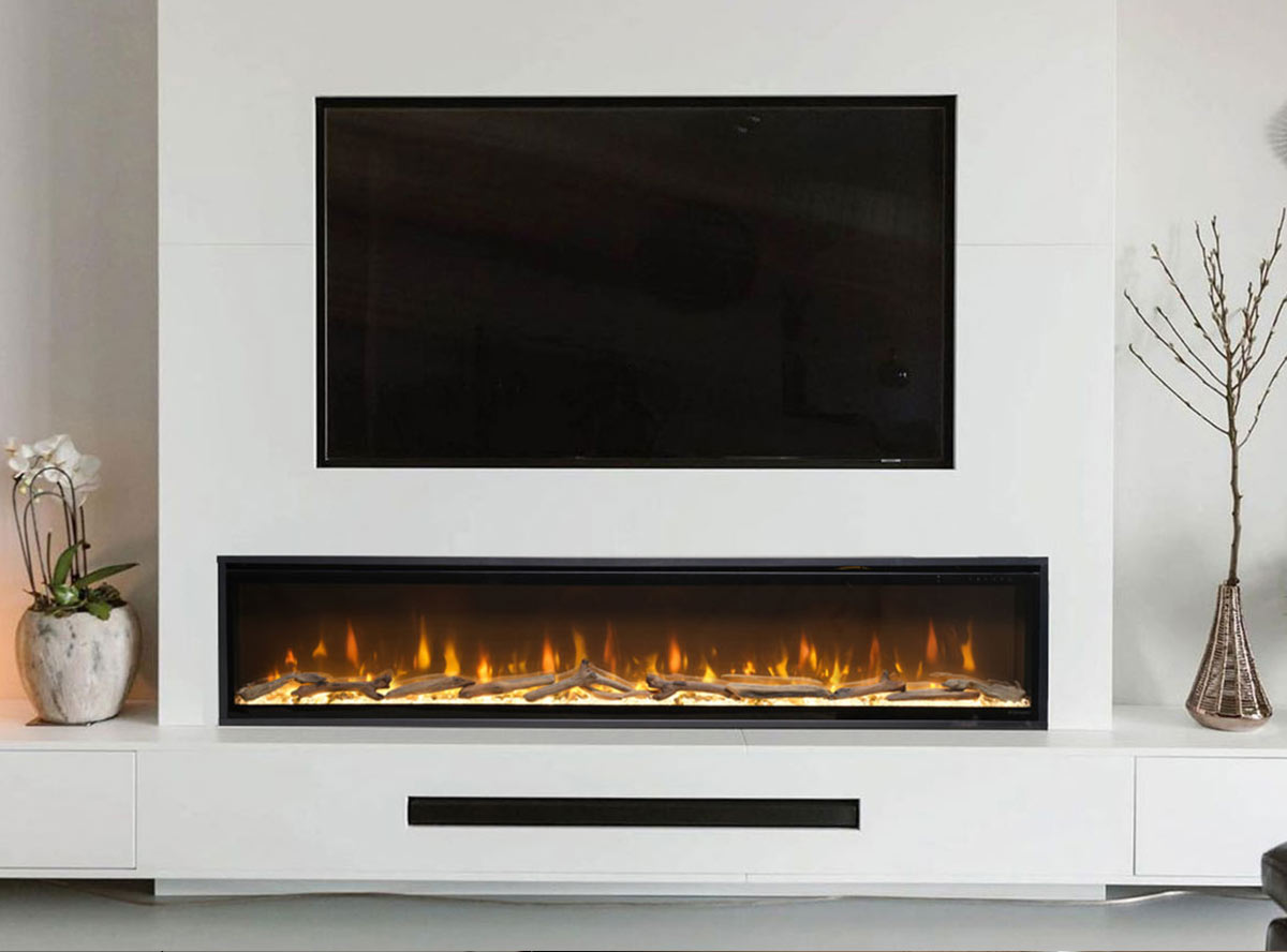 Vgradni električni kamin Evolve