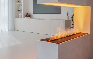Električni kamin na vodno paro