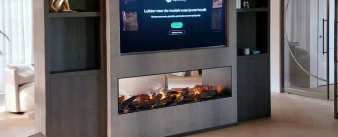 Električni kamin na vodno paro