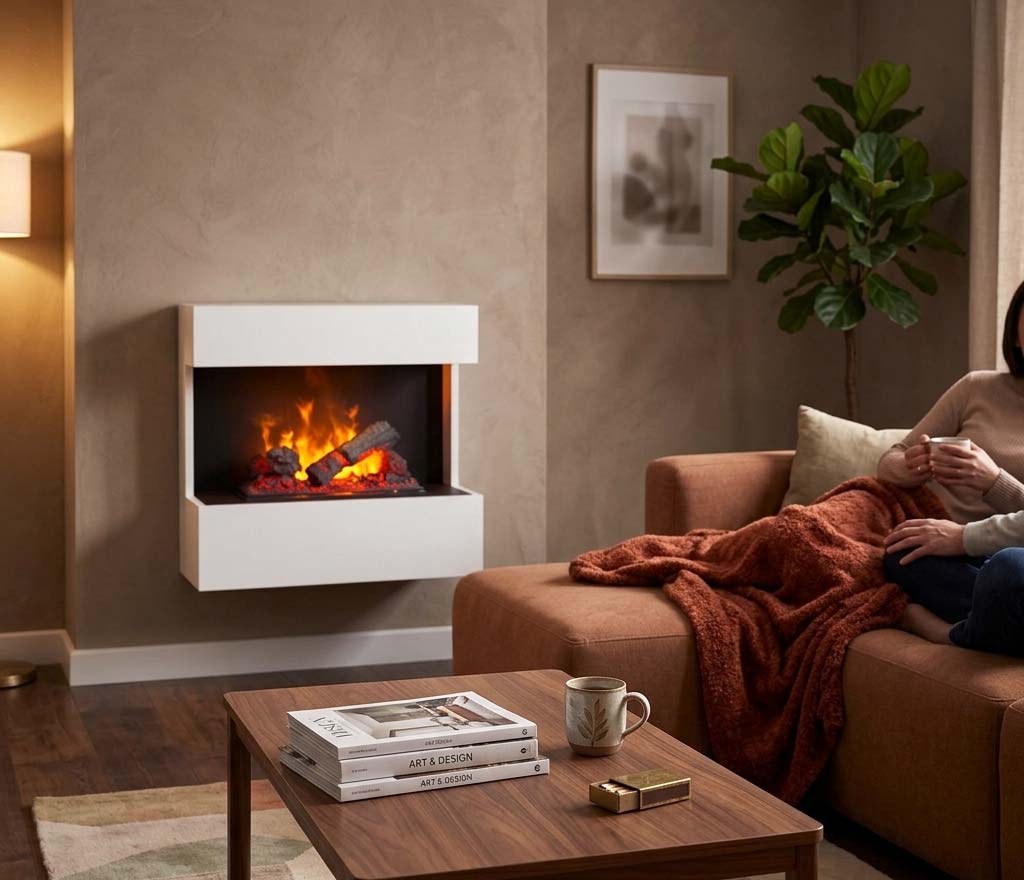 Električni kamin Nova Stenski električni kamin Nova