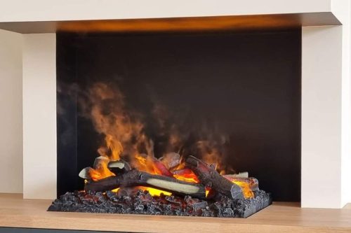 Vgradni kamin na vodno paro 500 in drvi